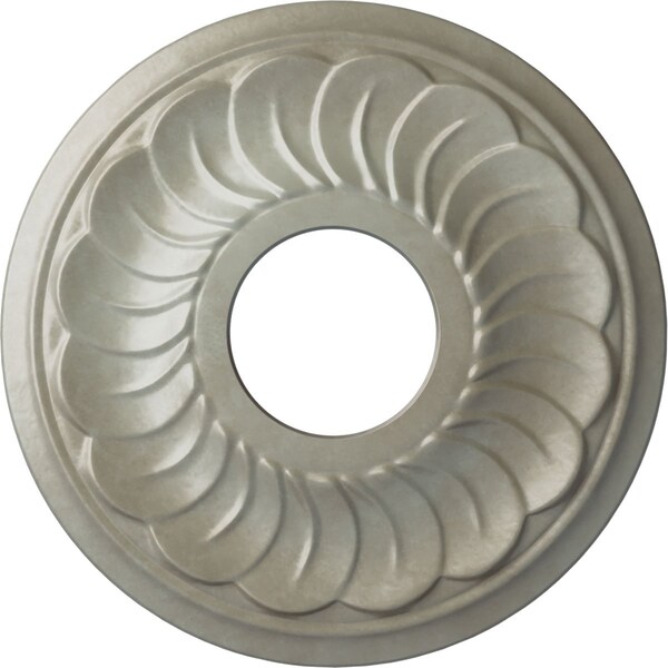 Ekena Millwork Blackthorn Ceiling Medallion (Fits Canopies up to 4 7/8"), 11 3/4"OD x 3 5/8"ID x 1"P, Flash Gold CM11BLFLS - main